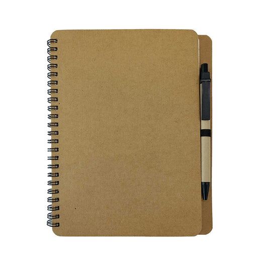 Spiral Wiro Bound Single Subject Notebook |17.6x21 cm |Single Line |100 Pages |Beige Color