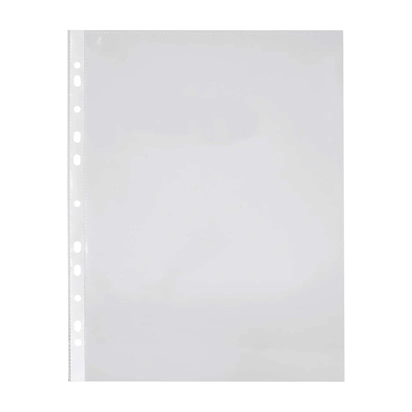 Transparent Document Sleeves, Leaf Sheet Clear Certificates/Waterproof Sheet Protectors 11 Holes Punched Ring Files (200 Micron)