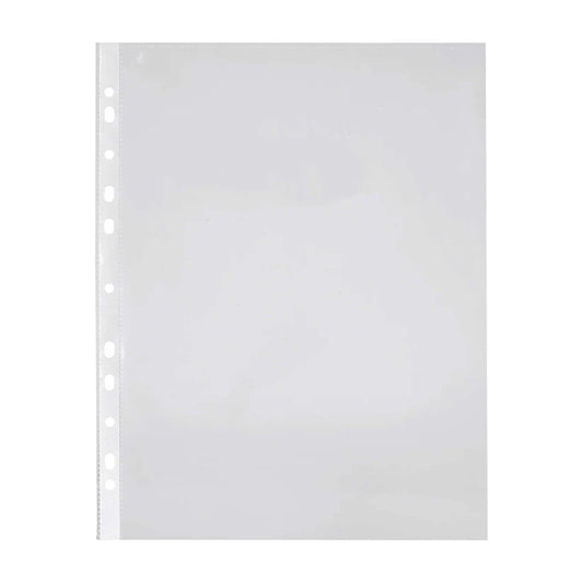 Transparent Document Sleeves, Leaf Sheet Clear Certificates/Waterproof Sheet Protectors 11 Holes Punched Ring Files (200 Micron)