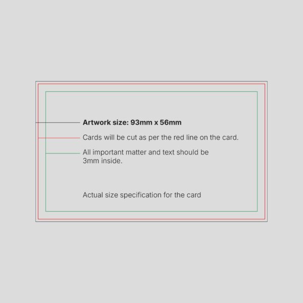 Matt Finish Rectangle Business Cards - Image 2